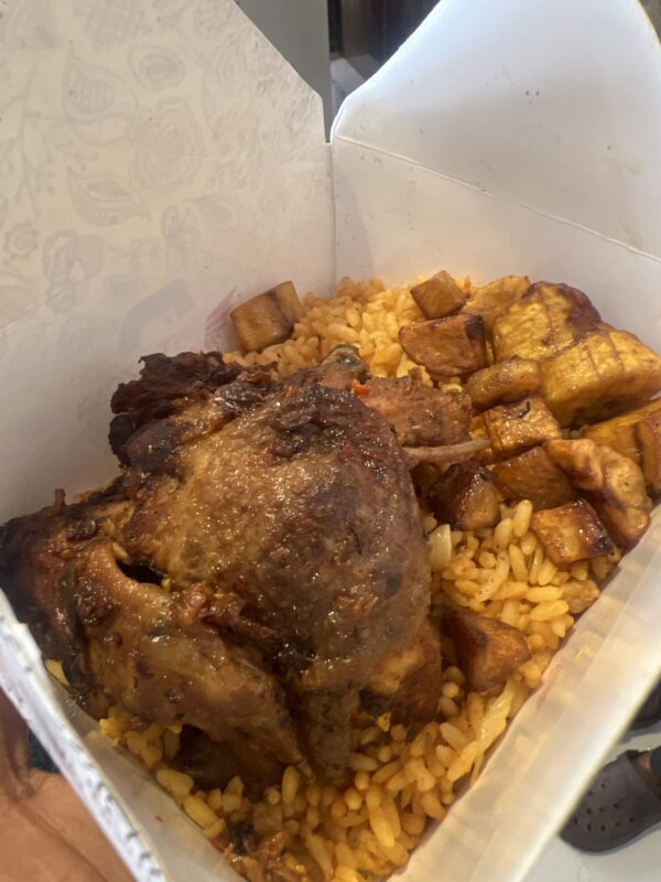Jollof rice with Chicken