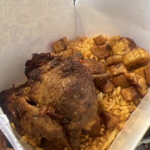 Jollof rice with beef